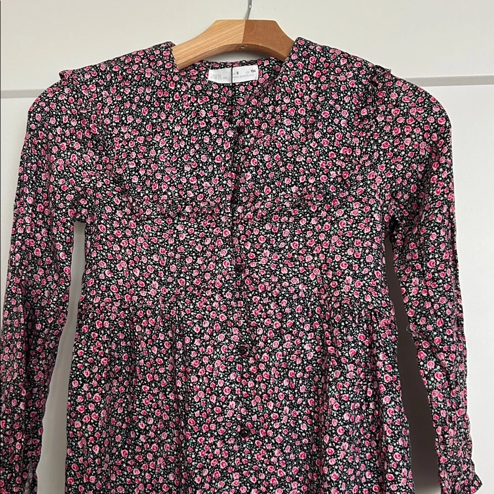 ZARA GIRLS FLORAL DRESS SIZE 9 YRS NWT